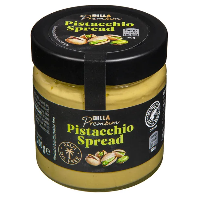 Tepamas pistacijų kremas BILLA PREMIUM, 200 g