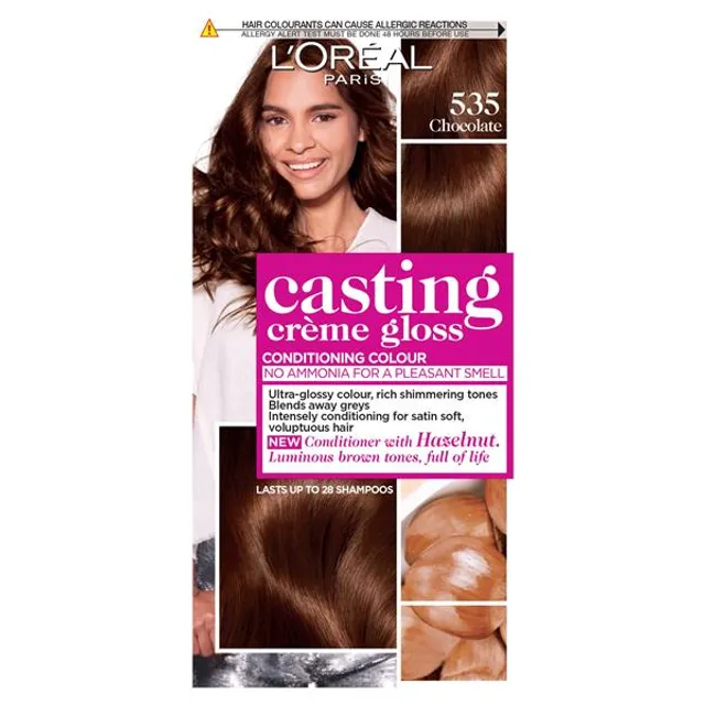 Pusiau ilgalaikiai plaukų dažai be amoniako CASTING CREME GLOSS, 535