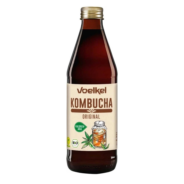 Ekologiškas fermentuotas arbatos gėrimas VOELKEL KOMBUCHA, 330 ml
