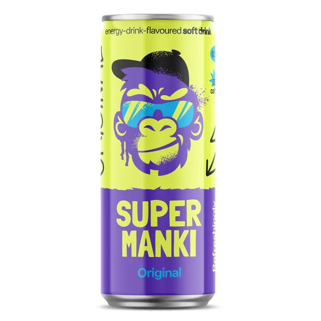 Refreshing energy drink flavor drink SUPER MANKI, 330 ml