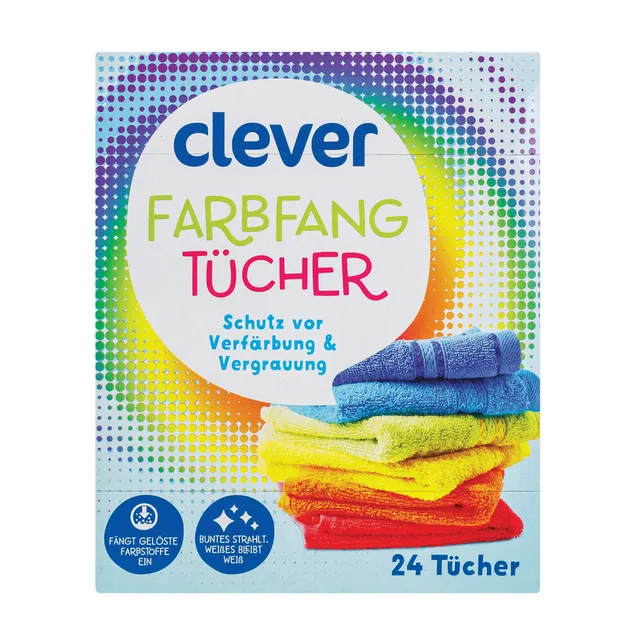 Skalbimo lapeliai CLEVER, 24 vnt.