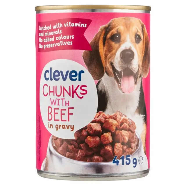 Jautienos gabaliukai padaže šunims CLEVER, 415 g