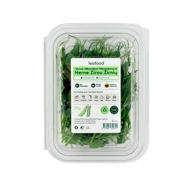 Žirnių daigai LEAFOOD, 25 g