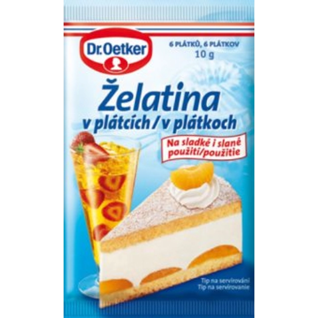 Листовая желатина DR OETKER, 10 г