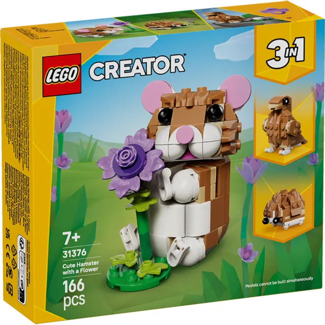 Mielas žiurkėnas su gėle LEGO Creator, 31376