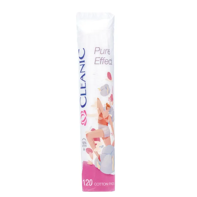 Vatos diskeliai CLEANIC PURE EFFECT, 120 vnt.