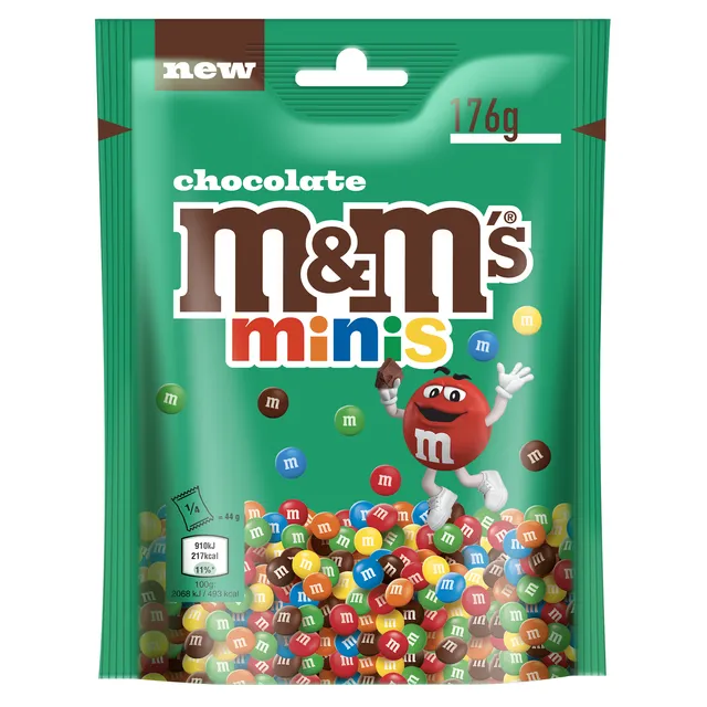 Chocolate candy M&M's minis, 176 g
