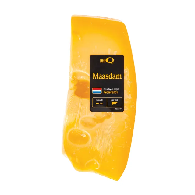Puskietis fermentinis sūris DELI Q MAASDAM, 45% rieb., 250 g
