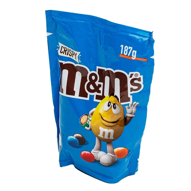 Šokoladiniai saldainiai su traškiu ryžių įdaru M&M'S, 187 g