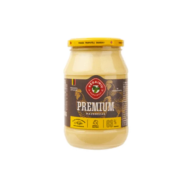 Majonezas PREMIUM, 62% rieb., 430 g
