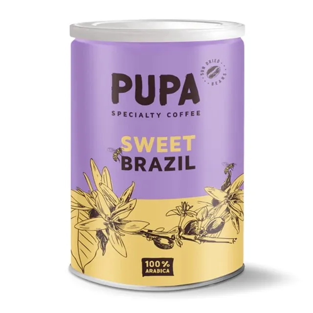 Malta kava PUPA SWEET BRAZIL, 100% arabika, 250 g