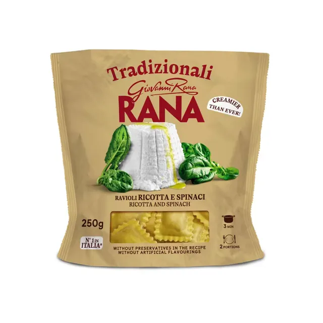 Ravioliai su rikota ir špinatais RANA, 250 g