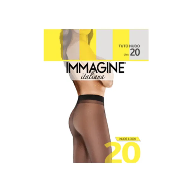 Moteriškos pėdkelnės IMMAGINE TUTTO NUDO COLLANT 20 DEN, 5 dydis, spalva NERO