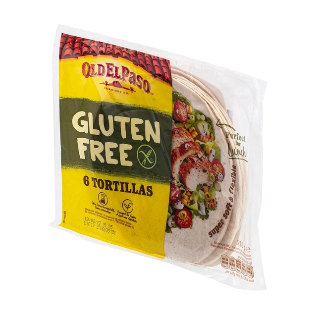 Tortilijos be gliuteno OLD EL PASO, 216 g