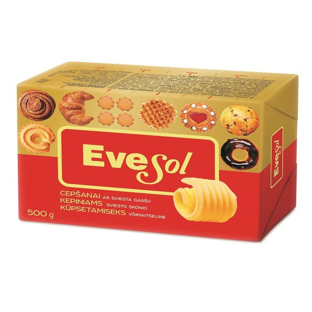 Выпечка маргарин с маслом EVESOL, 75% жира, 500 г