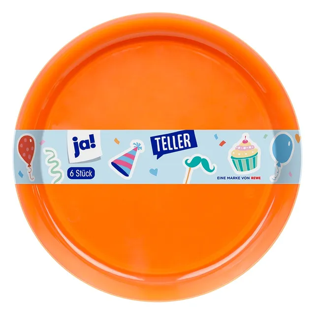 Plastikinės lėkštės JA!, 6 vnt