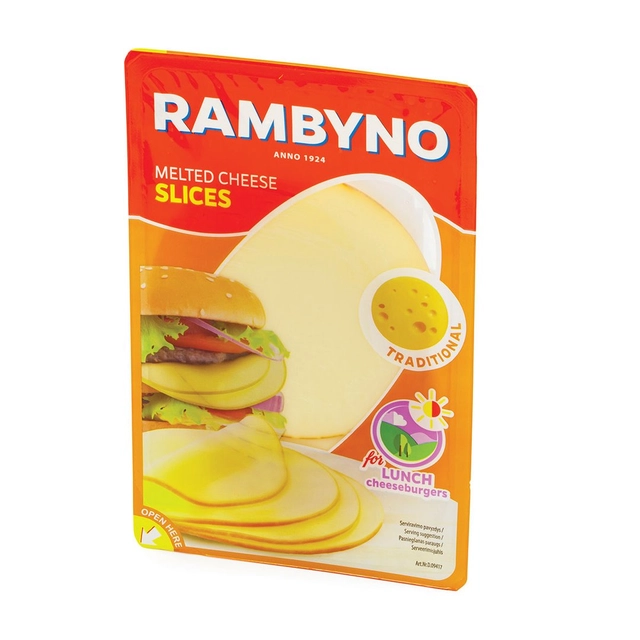 Lydytas sūris riekutėmis RAMBYNO, 45% rieb., 150 g