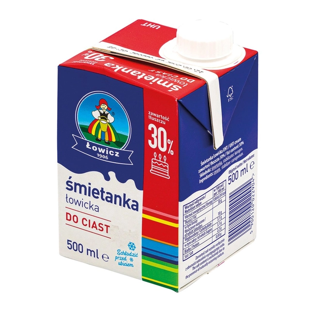 UAT grietinėlė LOWICZ, 30% rieb., 500 ml