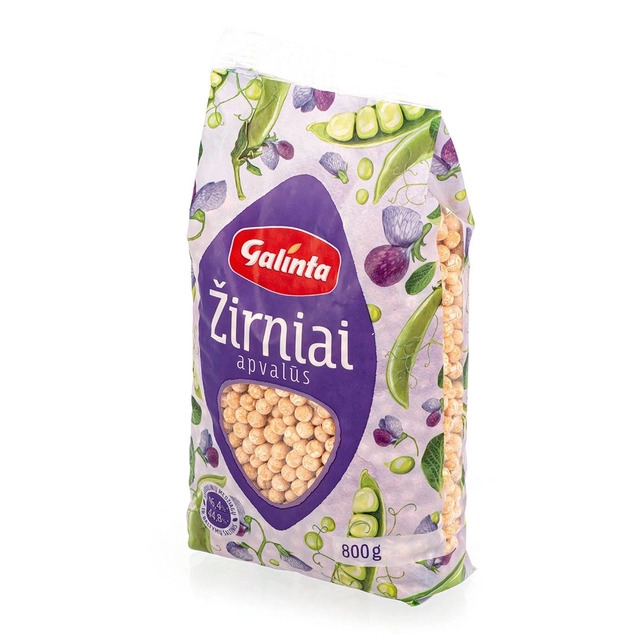 Šlifuoti apvalūs žirniai GALINTA, 800 g