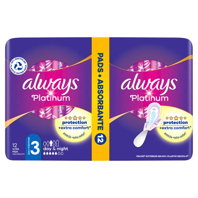 Higieniniai paketai ALWAYS PLATINUM NIGHT, 12 vnt.