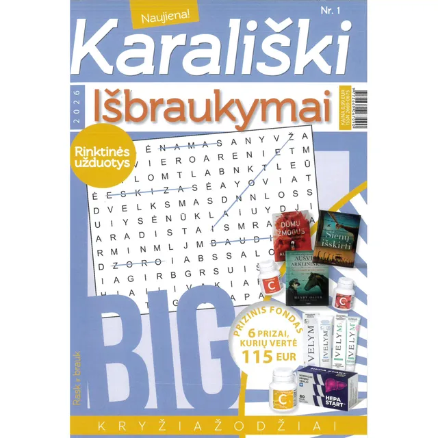 Kryžiažodis PRIE KAVOS.IŠBRAUKYMAI BIG