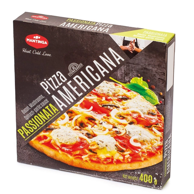 Замороженная пицца MANTINGA PIZZA AMERICANA PASSIONATA, 400 г