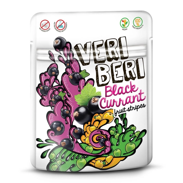 Полоски из черной смородины VERI BERI, 50 г