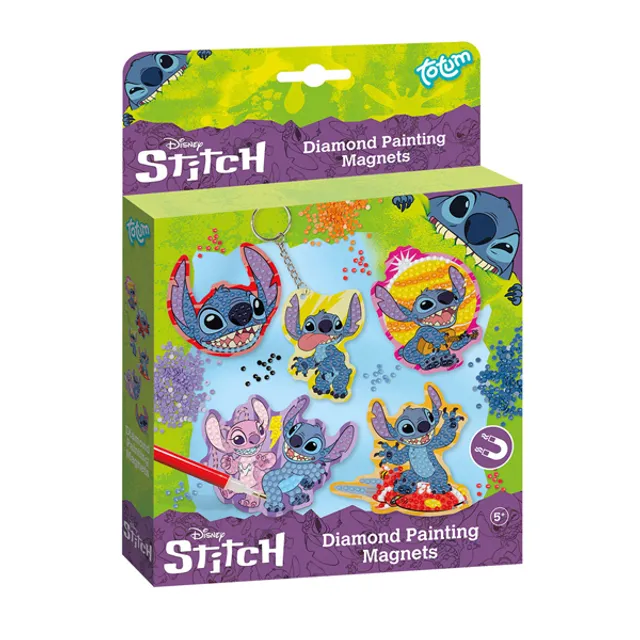 TOTUM DISNEY STITCH kūrybinis rinkinys Diamond Paint Magnets, 700086