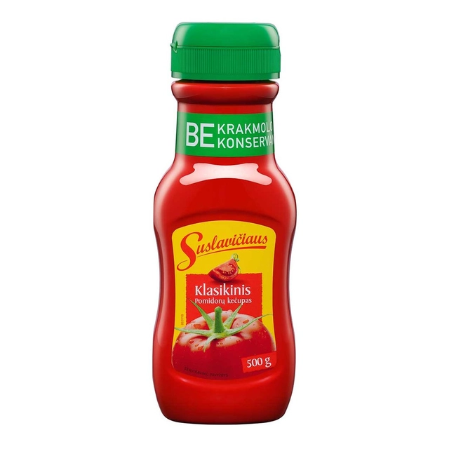 Klasikinis pomidorų kečupas SUSLAVIČIAUS, 500 g
