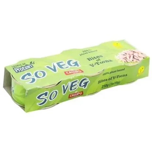 Vegan fish-flavored pieces CALLIPO, 3x70 g