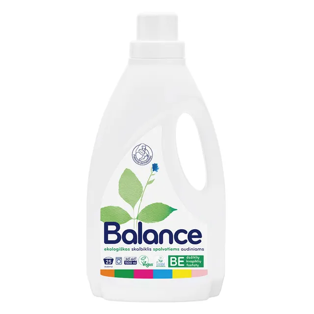 Skystas skalbiklis spalvotiems audiniams BALANCE, 1,5 l