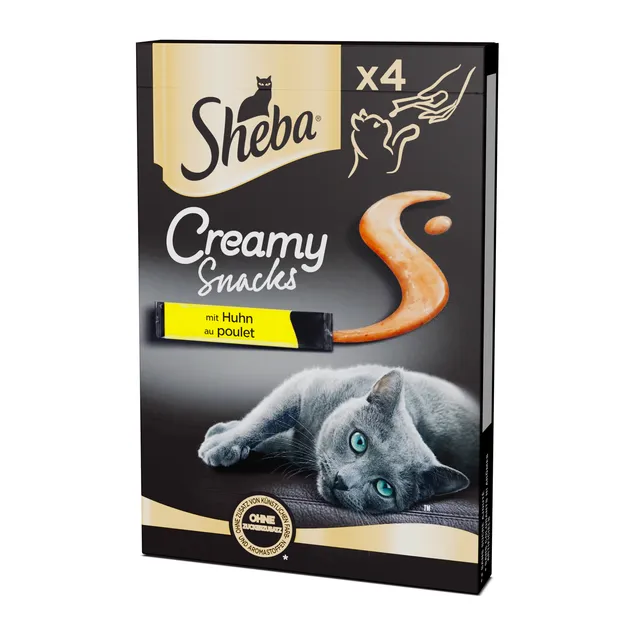Creamy treats with chicken, SHEBA CREAMY, 4 X 12 g