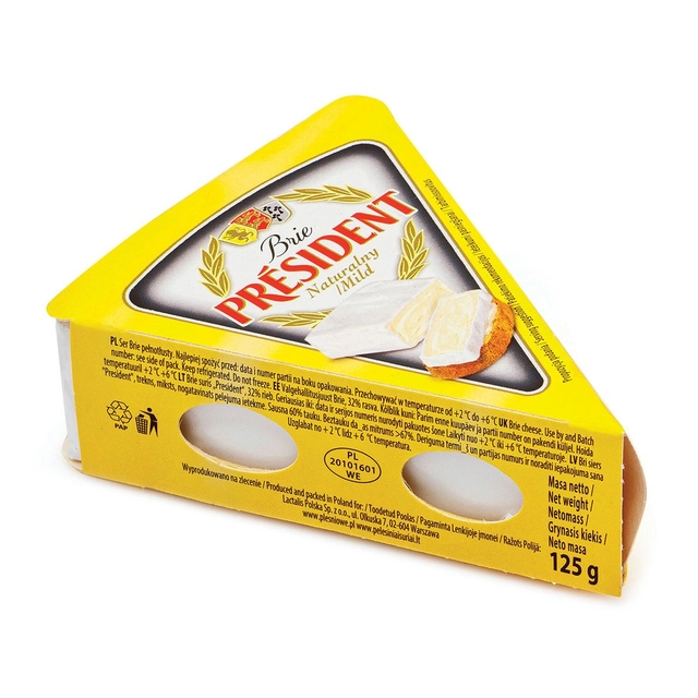 Сыр BRIE PRESIDENT, 32% жира, 125 г