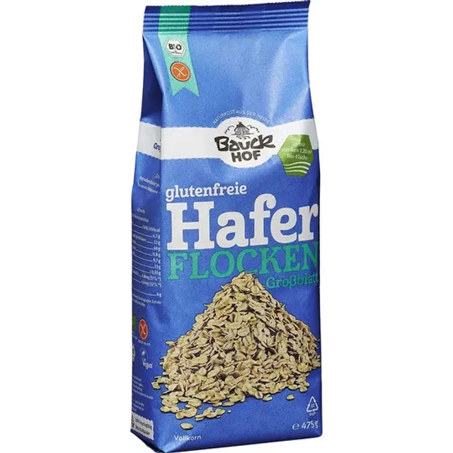 Dribsniai avižų stambūs be glitimo BAUCK HOF, 475 g