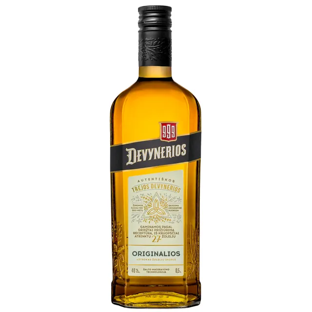 Trauktinė ORIGINALIOS TREJOS DEVYNERIOS (40%), 500 ml