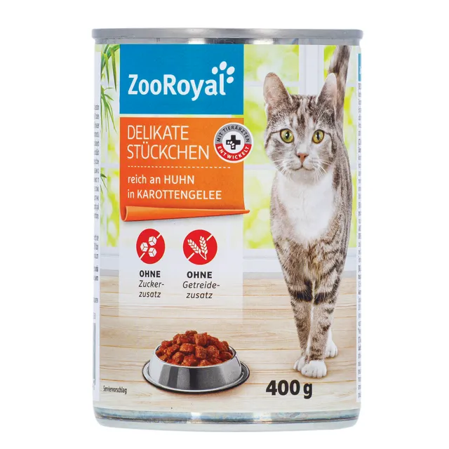 Кусочки курицы для кошек ZOOROYAL, 400 г