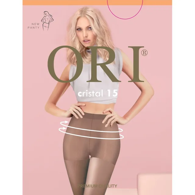 Moteriškos pėdkelnės ORI Cristal 15 DEN – Neutro, 4