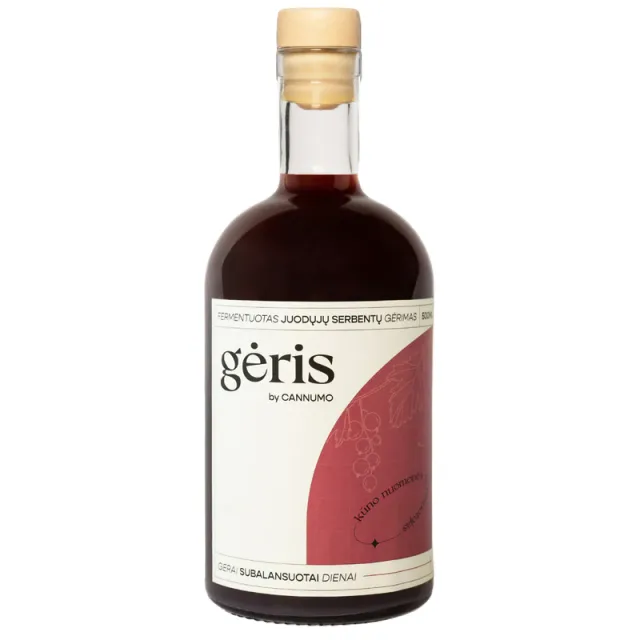 Fermentuotas juodųjų serbentų gėrimas GĖRIS, 500 ml