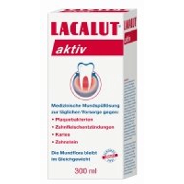 Жидкость для полоскания рта LACALUT AKTIV, 300 мл