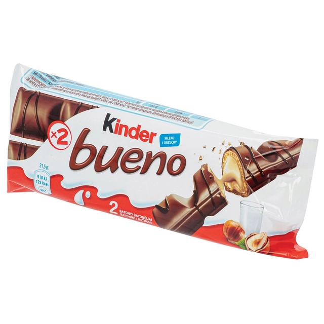 Šokoladinis batonėlis KINDER BUENO, 43 g