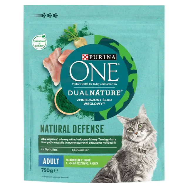 Sausas pašaras katėms PURINA ONE DUALNATURE Adult, 750 g