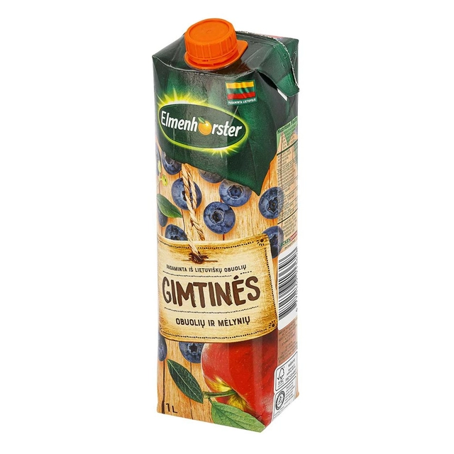 GIMTINĖS obuolių ir mėlynių gėrimas ELMENHORSTER (30%), 1 l