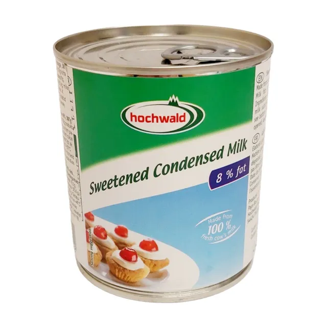 Saldintas sutirštintas pienas HOCHWALD, 8% rieb.,  397 g