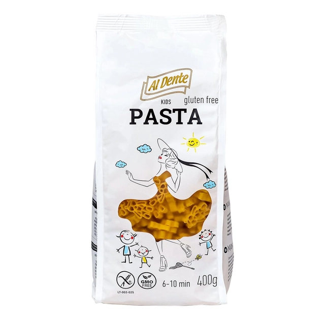 Makaronai be glitimo raidelės AL DENTE, 400 g