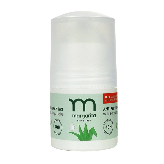 Antiperspirantas nuo prakaito su alavijų ekstraktu MARGARITA, 50 ml