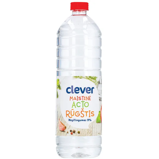 Maistinė acto rūgštis CLEVER 9%, 1 l