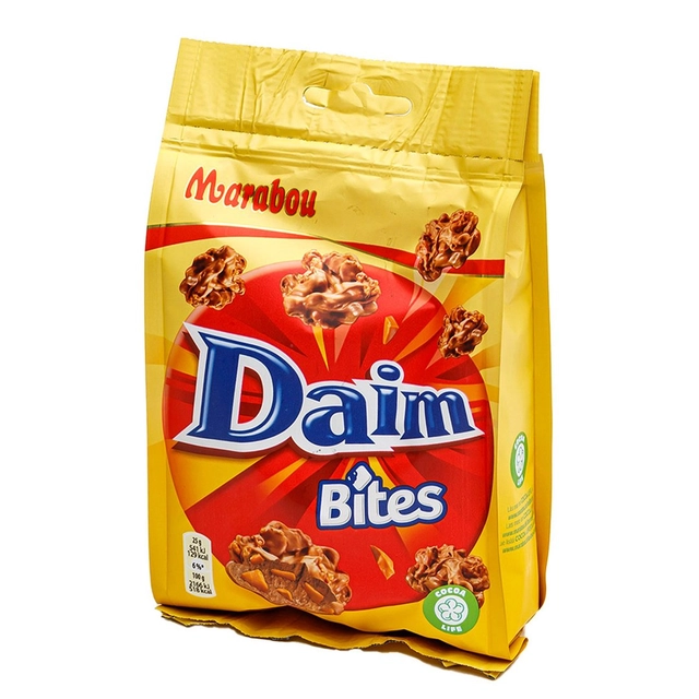 Pieninio šokolado gabaliukai MARABOU DAIM BITES, 145 g