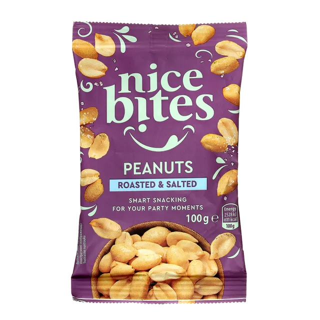 Žemės riešutai NICE BITES, 100 g