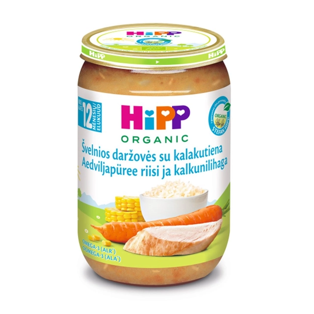 Ekologiška kalakutiena su daržovėmis (nuo 12 mėn.) HIPP, 220 g