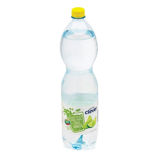 Gazuotas žaliųjų citrinų skonio CLEVER, 1,5 l
